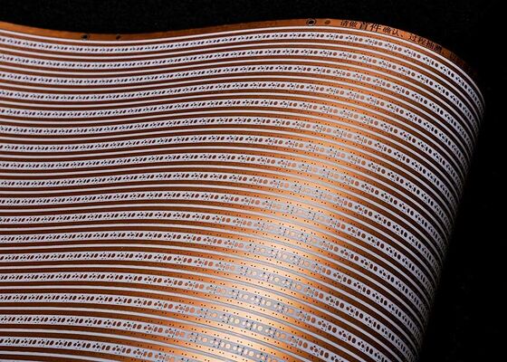 satın al LED Çizgi Işıklandırması için Özel 12V Çift Katmanlı Beyaz Film Esnek PCB Taşı online manufacture