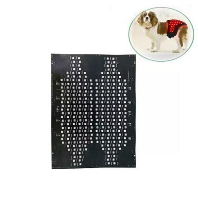 satın al Red infrared physiotherapy circuit board Medical grade flexible printed circuit Bending resistant LED physiotherapy belt FPC soft light board online manufacture