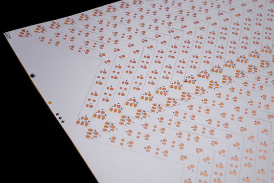 LED Aydınlatma için Yangın Koruması Seviyesi V0 ve 0.25mm Kalınlığında Çift Katmanlı Esnek PCB