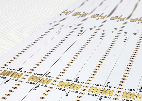 Çift Katmanlı LED COB PCB Esnek Devre Taşıma Tablosu ve Siyah Metin Tasarımı