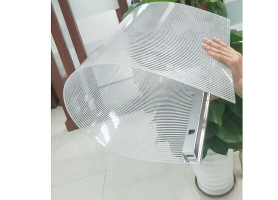 1600+ Nit Parlaklık, IP65 Su Geçirmez ve Dış Mekan Reklamcılığı için Çift Katmanlı Devre Kartına Sahip Özelleştirilebilir LED Esnek Şeffaf Ekran